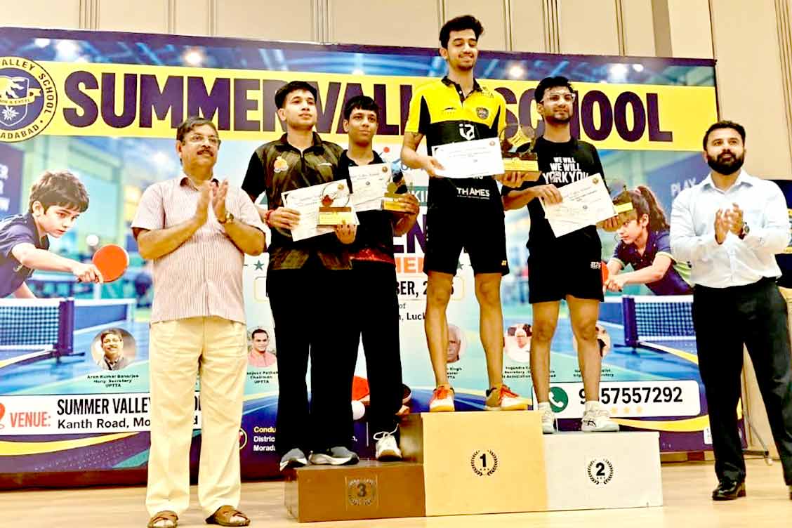 The Khaitan School’s Garv Singla Wins Two Titles at the 4th U.P. State Ranking Table Tennis Tournament 2026