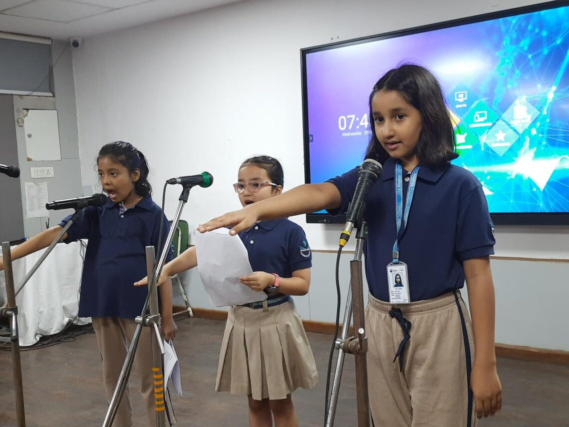 The Khaitan School Grade 4H Celebrates Labour Day Through a Meaningful Class Assembly